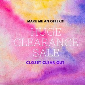 Clearance Sale Closet Clear Out!